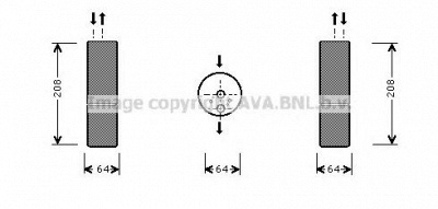 AVA QUALITY COOLING msd053 -  Осушитель, кондиционер